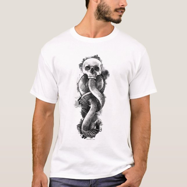T-shirt Harry Potter | Marque des Ténèbres Aquarelle (Devant)