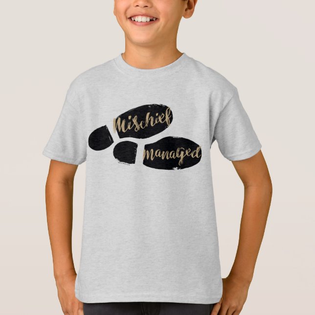 T-shirt Harry Potter | MISCHIEF MANAGED™ Mappage Empreinte (Devant)