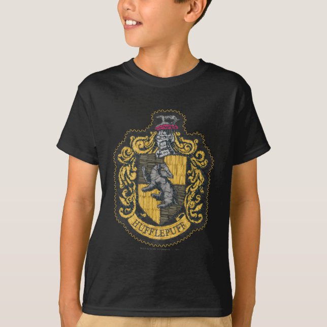 T-shirt Harry Potter | Patch de blason de Poufsouffle (Devant)