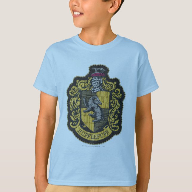 T-shirt Harry Potter | Patch de blason de Poufsouffle (Devant)
