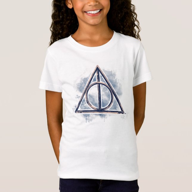 T-Shirt Harry Potter | Reliques de la Mort Aquarelle (Devant)