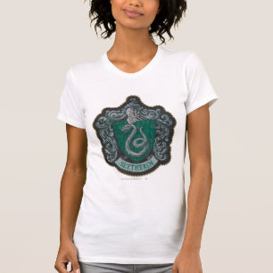T-shirt Harry Potter Retro Mighty Blason de Serpentard
