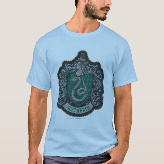 T-shirt Harry Potter| Retro Mighty Slytherin Crest (Devant)