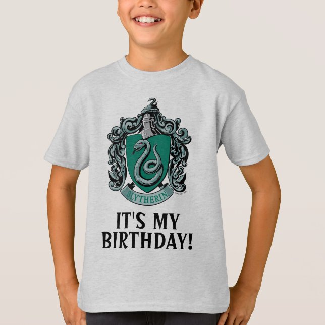 T-shirt Harry Potter | Slytherin - C'est mon anniversaire (Devant)