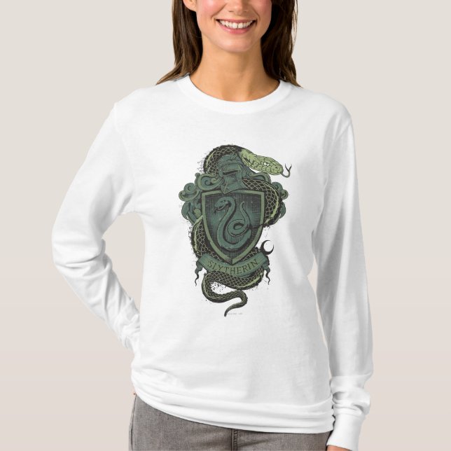 T-shirt Harry Potter | Slytherin Crest (Devant)