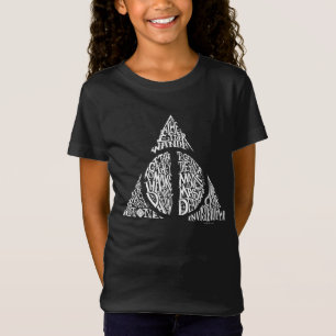 T-Shirt Harry Potter Sortilège RELIQUES DE LA MORT Typog