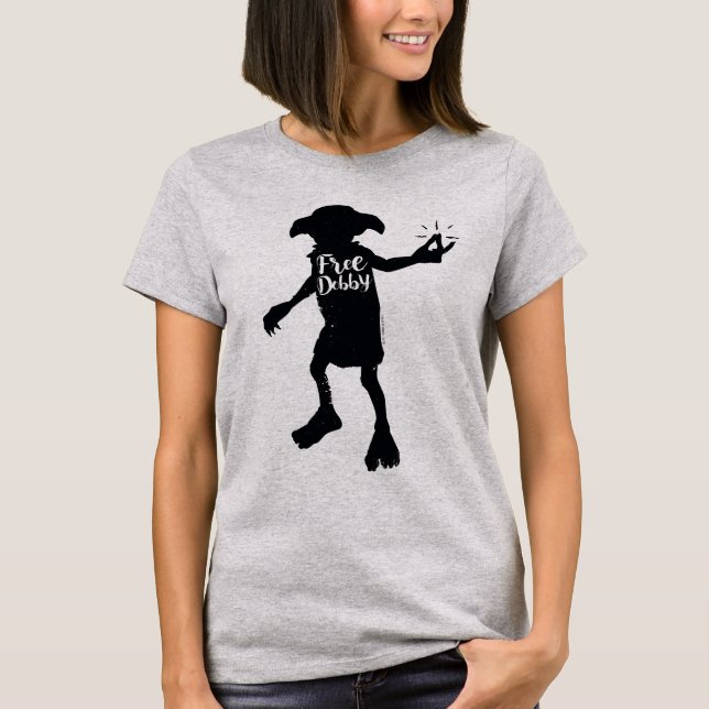 T-shirt Harry Potter | Typographie de silhouette "Libérez  (Devant)