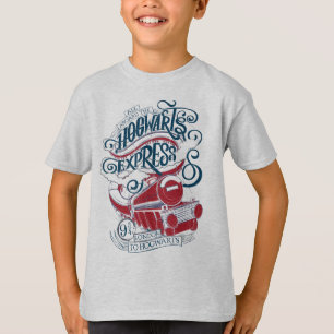 T-shirt Harry Potter   Typographie Express Hogwarts