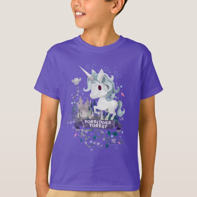 T-shirt Harry Potter | Unicorne Graphique Forêt Interdite (Devant)