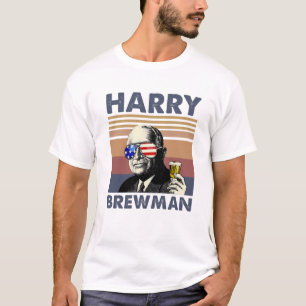 T-shirt Harry S. Truman Harry Brewman Beer Boire