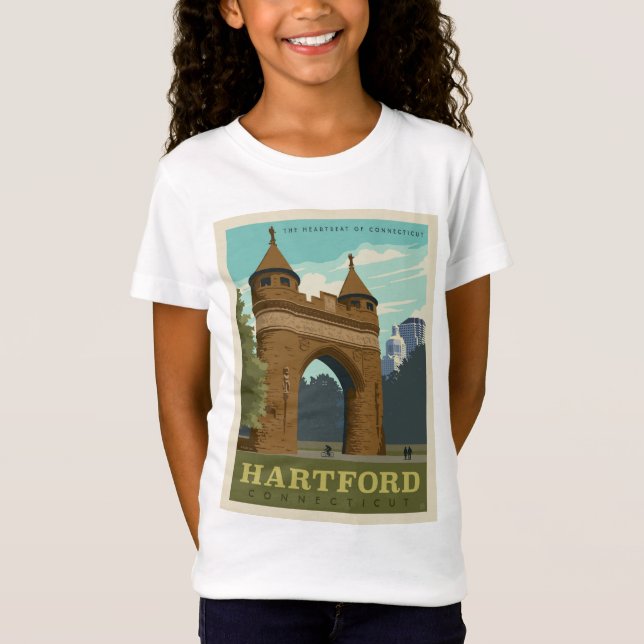 T-Shirt Hartford, CT (Devant)