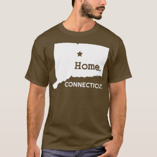 T-shirt Hartford CT New England Silhouette State of Connec