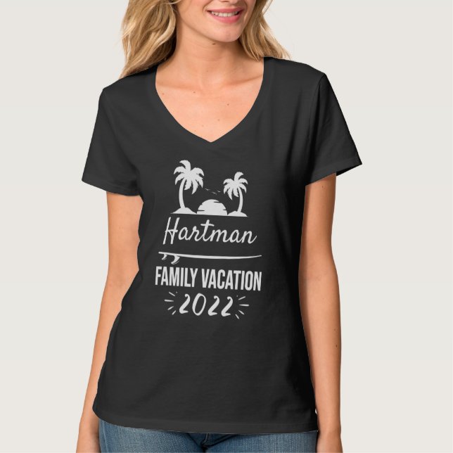 T-shirt Hartman Famille Vacances Groupe Tropical Trip Beac (Devant)