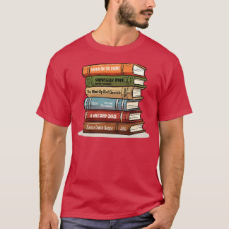 T-shirt Haruki Murakami Livre Stack Livre Lovers Cadeau
