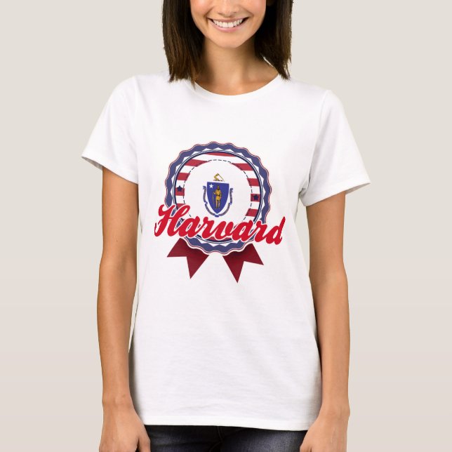 T-shirt Harvard, mA (Devant)