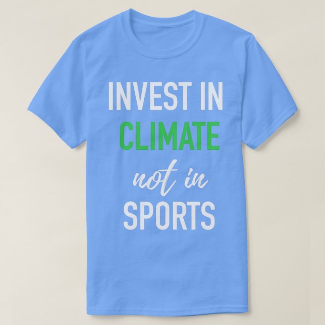 T-shirt Harvard Yale Game 2019 Investir dans le climat pas (Design devant)