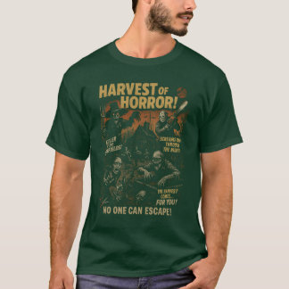 T-shirt Harvest Of Horror Farm Movie Poster Halloween funn