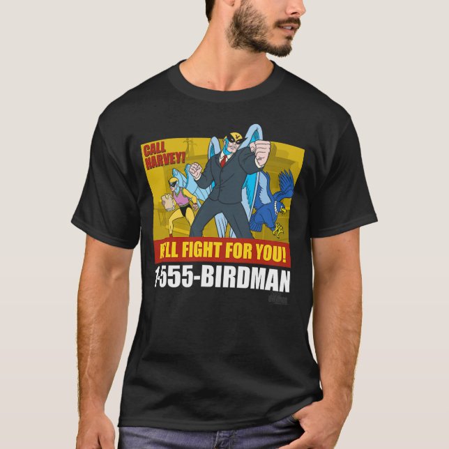 T-shirt Harvey Birdman, Attorney at Law Birdman Ad (Devant)
