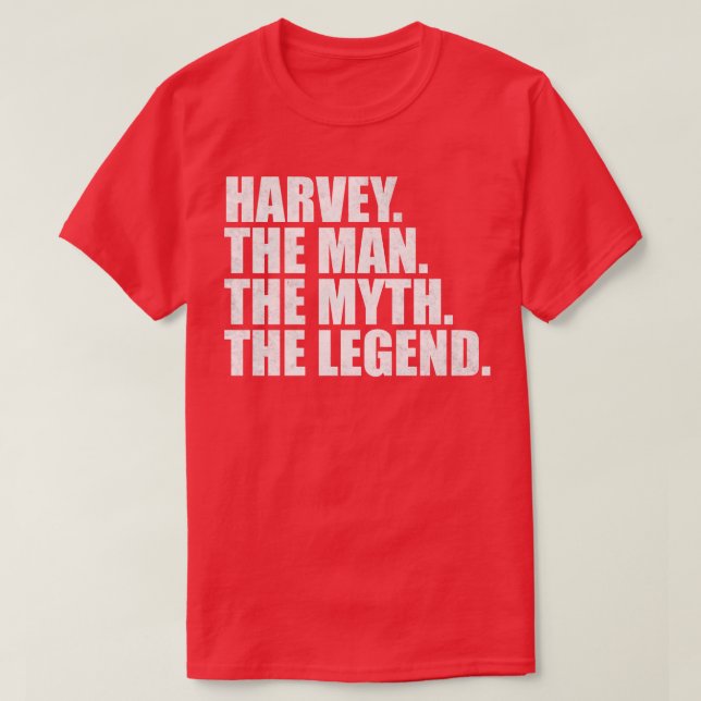 T-shirt Harvey Nom Harvey prénom Harvey (Design devant)