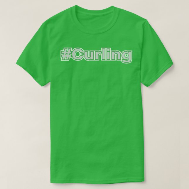 T-shirt Hashtag curling (Design devant)