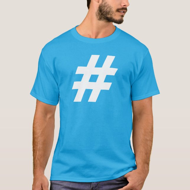T-shirt Hashtag Design # Symbole (Devant)
