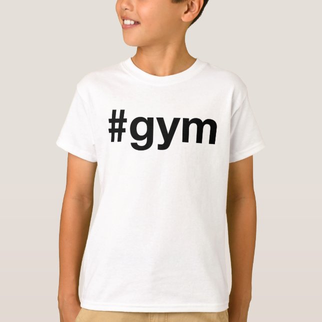 T-shirt Hashtag GYM (Devant)