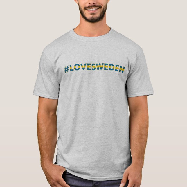 T-shirt Hashtag Love Suède (Devant)
