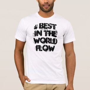 T-shirt Hashtag* meilleur dans la pièce en t d'écoulemen