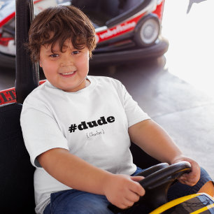 T-shirt Hashtag personnalisé mec Nom de la jeune fille bla