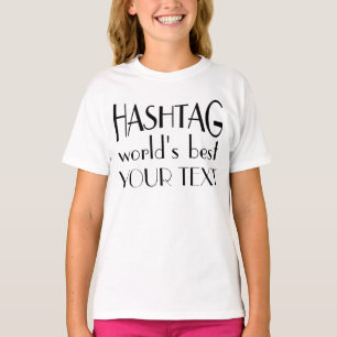 T-shirt Hashtag personnalisé Meilleur Sangle Spaghetti du