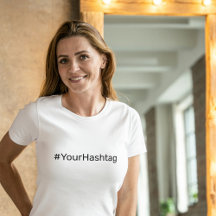 Hashtag personnalisé Minimaliste médias sociaux si