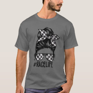 T-shirt Hashtag Race Lover Life Racer Couteaux de course M