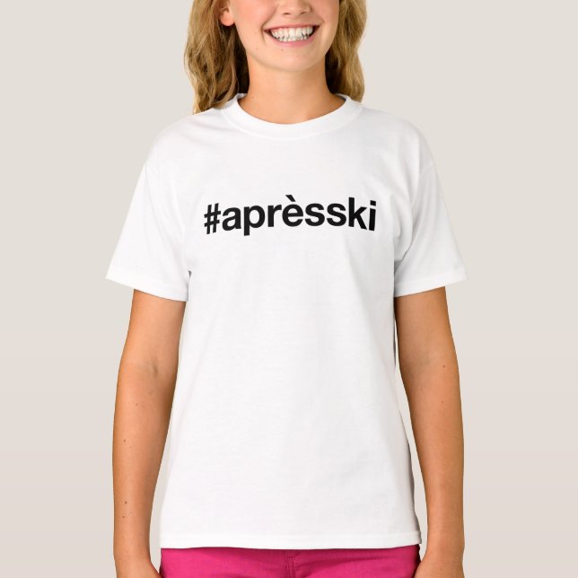 T-shirt Hashtag SKI APRES (Devant)
