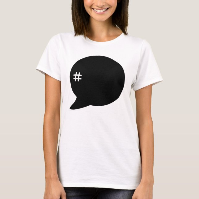 T-shirt Hashtag #T-shirt (Devant)