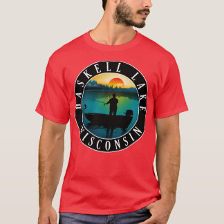 T-shirt Haskell Lake Wisconsin Fishing