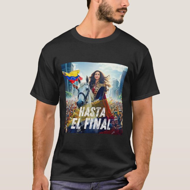 T-shirt Hasta El Final Maria Corina Machado (Devant)