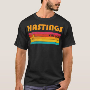 T-shirt Hastings Nouvelle-Zélande Vintage Souvenir déshabi