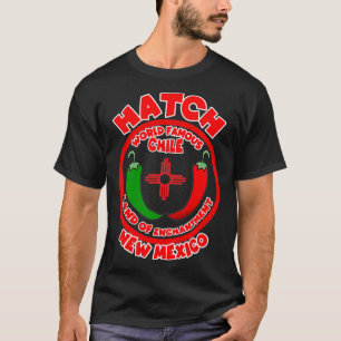 T-shirt Hatch Nouveau-Mexique Monde Célèbre Chili Terre d'