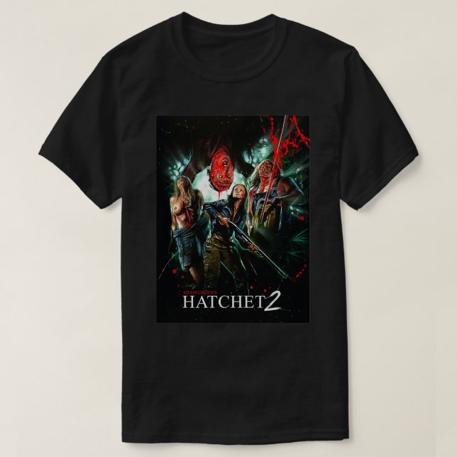 T-shirt Hatchet film d'horreur (Design devant)