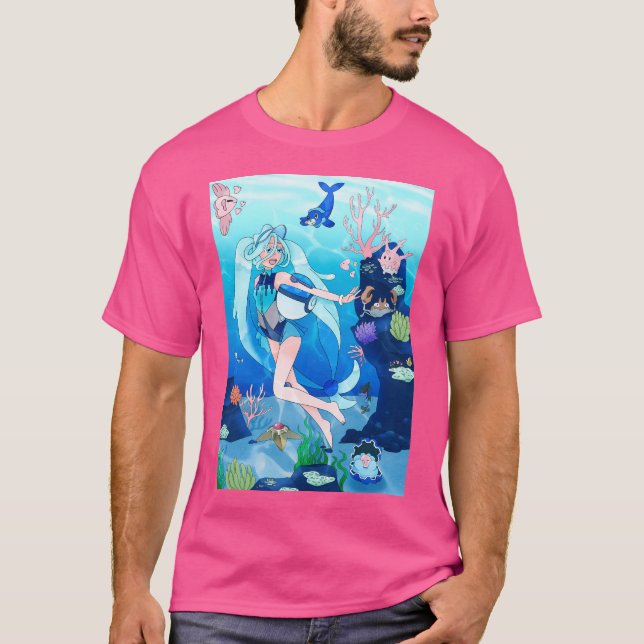 T-shirt Hatsune Miku Type d'eau formateur (Devant)