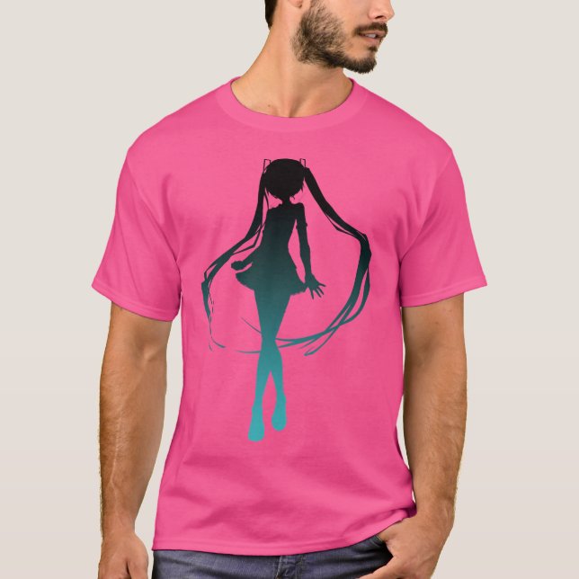 T-shirt Hatsune Miku V4 Shadow Art (V2) (Devant)