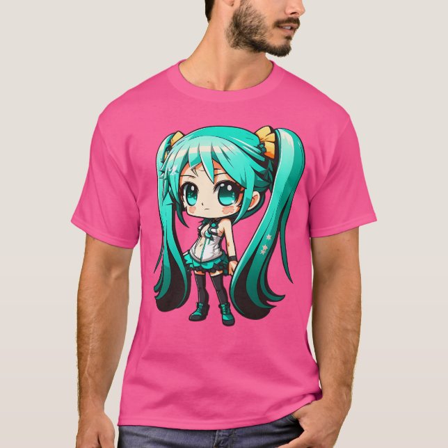 T-shirt Hatsune Miku - Vocaloid Chibi 4 (Devant)