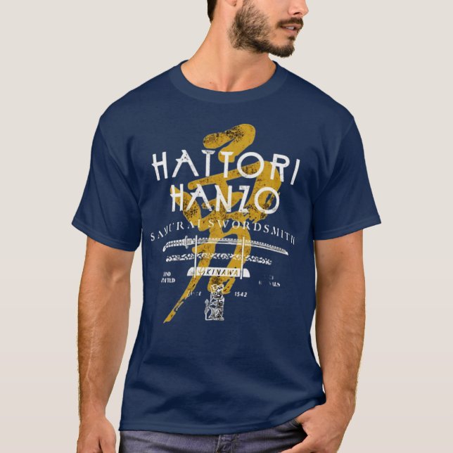 T-shirt Hattori Hanzo Samurai Swordsmith (Devant)