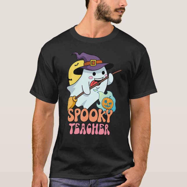 T-shirt Hauné Maison Lune nuit Enseignant Éffrayant Super (Devant)