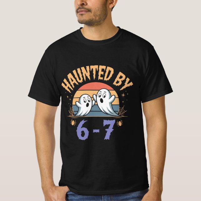T-shirt Hauné par 6-7 Retro Ghost Halloween Design (Devant)