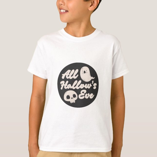T-shirt Haunted Halloween Tee (Devant)