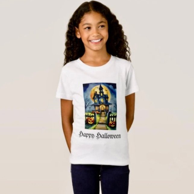 T-Shirt Haunted Hollow & Lune  (Comfy tri-blend women’s tee feminine fit, scoop neck, short sleeves, relaxed fit.  
)