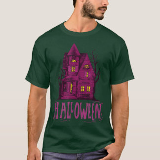 T-shirt Haunted House Halloween Happy Halloween Creepy Hou