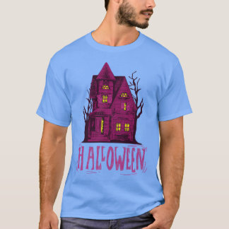 T-shirt Haunted House Halloween Happy Halloween Creepy Hou