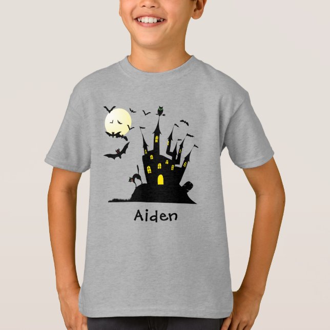 T-shirt Haunted House Monogrammed (Devant)